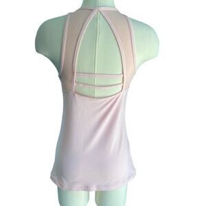 EUC Lorna Jane Sleeveless Open Back Workout Top Pink Size Medium